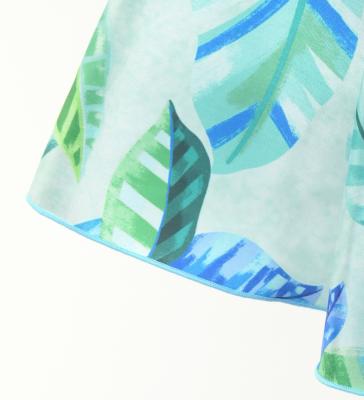 Hula Kids One Shoulder Dress with Leaf / Luxury Collection / Light Blue / Jp222lbl