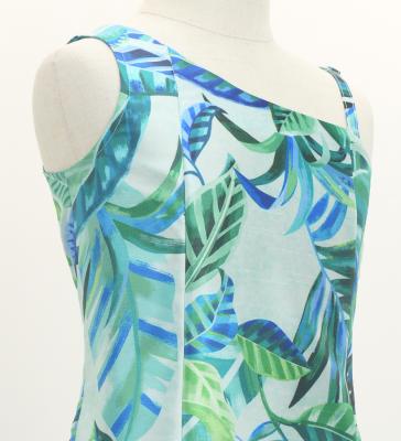 Hula Kids One Shoulder Dress with Leaf / Luxury Collection / Light Blue / Jp222lbl