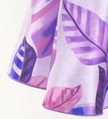 Hula Kids One Shoulder Dress with Leaf / Luxury Collection / Purple / Jp222pu