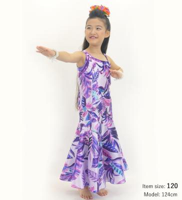Hula Kids One Shoulder Dress with Leaf / Luxury Collection / Purple / Jp222pu