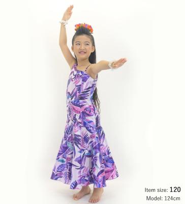 Hula Kids One Shoulder Dress with Leaf / Luxury Collection / Purple / Jp222pu