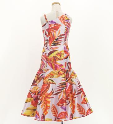 Hula Kids One Shoulder Dress with Leaf / Luxury Collection / Red / Jp222rd