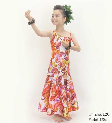 Hula Kids One Shoulder Dress with Leaf / Luxury Collection / Red / Jp222rd