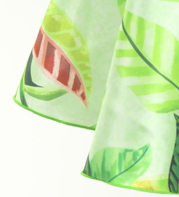 Hula Kids One Shoulder Dress with Leaf / Luxury Collection / Yellow Green / Jp222yegr