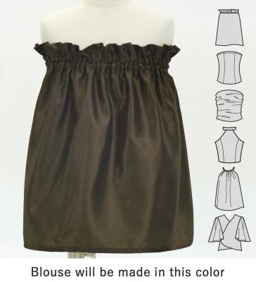Hula Keiki Set-Up with Hawaiian Leaf Print / Luxury Collection / Brown / Jp226br