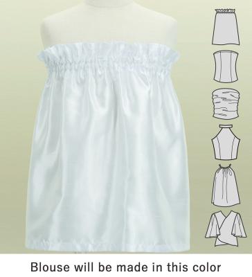 Hula Keiki Set-Up with Hawaiian Leaf Print / Luxury Collection / White / Jp226wh
