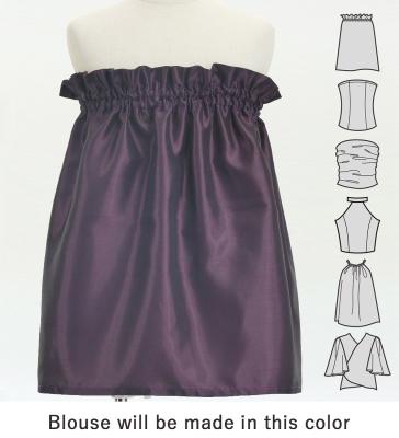 Hula Keiki Set-Up with Hawaiian Leaf Print / Luxury Collection / Dark Purple / Jp226dpu