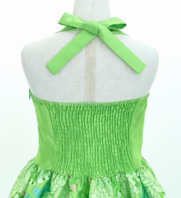 Hula Kids Shantung Dress with Lokelani Print / Luxury Collection / Green / Jp66gr
