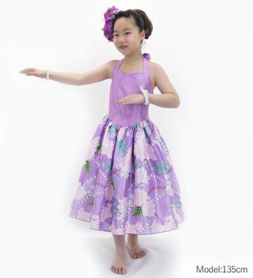 Hula Kids Shantung Dress with Lokelani Print / Luxury Collection / Lavender / Jp66lv