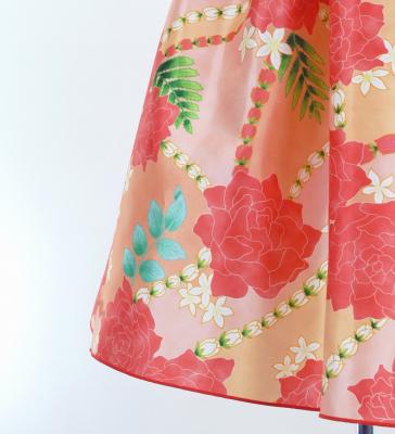 Hula Kids Shantung Dress with Lokelani Print / Luxury Collection / Red / Jp66rd