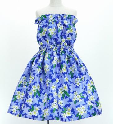 Hula Set up Keiki with Plumeria Print / Luxury Collection / Blue / Jp67bl