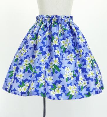 Hula Set up Keiki with Plumeria Print / Luxury Collection / Blue / Jp67bl
