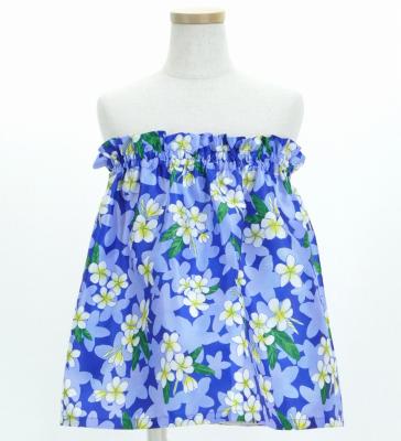 Hula Set up Keiki with Plumeria Print / Luxury Collection / Blue / Jp67bl