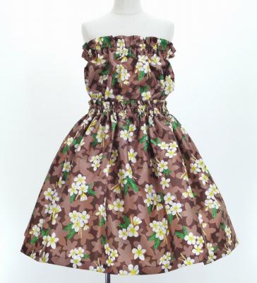 Hula Set up Keiki with Plumeria Print / Luxury Collection / Brown / Jp67br