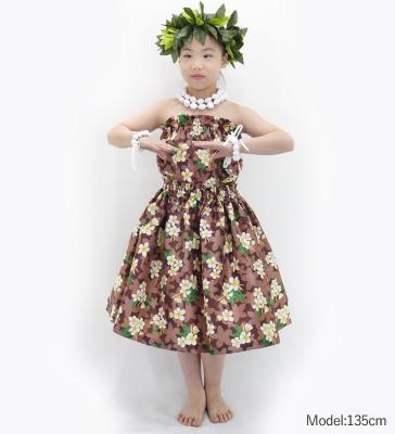 Hula Set up Keiki with Plumeria Print / Luxury Collection / Brown / Jp67br