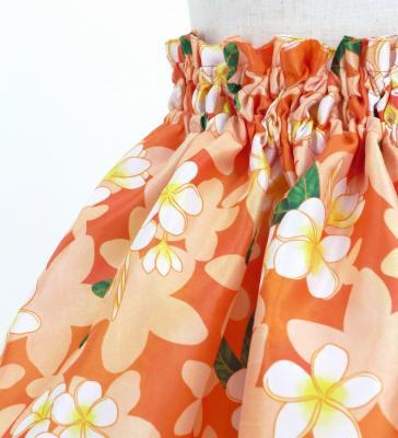 Hula Set up Keiki with Plumeria Print / Luxury Collection / Orange / Jp67or
