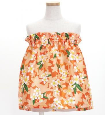 Hula Set up Keiki with Plumeria Print / Luxury Collection / Orange / Jp67or