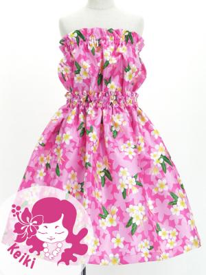 Hula Set up Keiki with Plumeria Print / Luxury Collection / Pink / Jp67pi