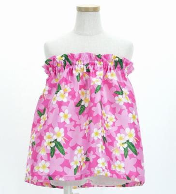 Hula Set up Keiki with Plumeria Print / Luxury Collection / Pink / Jp67pi