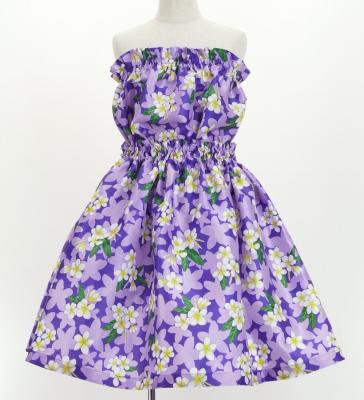 Hula Set up Keiki with Plumeria Print / Luxury Collection / Purple / Jp67pu