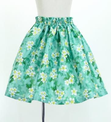 Hula Set up Keiki with Plumeria Print / Luxury Collection / Turquoise Blue / Jp67tbl