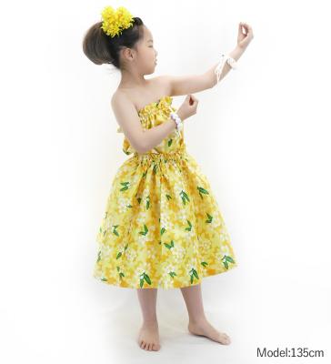 Hula Set up Keiki with Plumeria Print / Luxury Collection / Yellow / Jp67ye