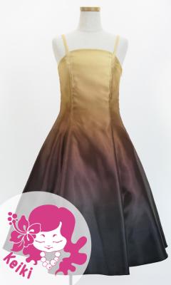 Hula Midi Gradation Dress/ Luxury Collection / Beige & Brown / Jp69bebr