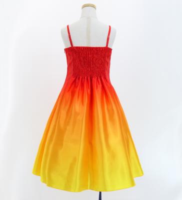 Hula Midi Gradation Dress/ Luxury Collection / Dark Orange & Yellow / Jp69dorye