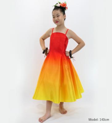 Hula Midi Gradation Dress/ Luxury Collection / Dark Orange & Yellow / Jp69dorye