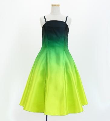 Hula Midi Gradation Dress/ Luxury Collection / Green & Yellow / Jp69grye