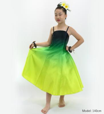 Hula Midi Gradation Dress/ Luxury Collection / Green & Yellow / Jp69grye