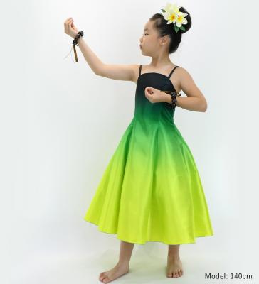 Hula Midi Gradation Dress/ Luxury Collection / Green & Yellow / Jp69grye