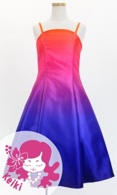 Hula Midi Gradation Dress/ Luxury Collection / Orange & Purple / Jp69orpu