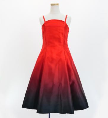 Hula Midi Gradation Dress/ Luxury Collection / Red & Black / Jp69rdbk