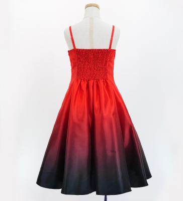 Hula Midi Gradation Dress/ Luxury Collection / Red & Black / Jp69rdbk