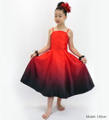 Hula Midi Gradation Dress/ Luxury Collection / Red & Black / Jp69rdbk