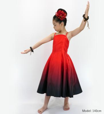 Hula Midi Gradation Dress/ Luxury Collection / Red & Black / Jp69rdbk