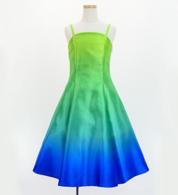 Hula Midi Gradation Dress/ Luxury Collection / YEL GRN & BLU / Jp69yegrbl