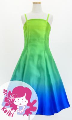 Hula Midi Gradation Dress/ Luxury Collection / YEL GRN & BLU / Jp69yegrbl
