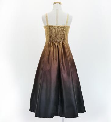 Hula Long Gradation Dress/ Luxury Collection / Beige & Brown / Jp70bebr