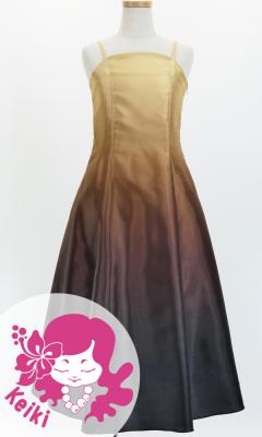 Hula Long Gradation Dress/ Luxury Collection / Beige & Brown / Jp70bebr
