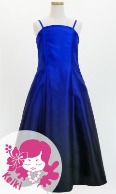 Hula Long Gradation Dress/ Luxury Collection / Blue & Black / Jp70blbk