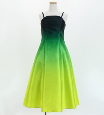 Hula Long Gradation Dress/ Luxury Collection / Green & Yellow / Jp70grye