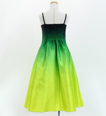 Hula Long Gradation Dress/ Luxury Collection / Green & Yellow / Jp70grye