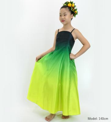 Hula Long Gradation Dress/ Luxury Collection / Green & Yellow / Jp70grye