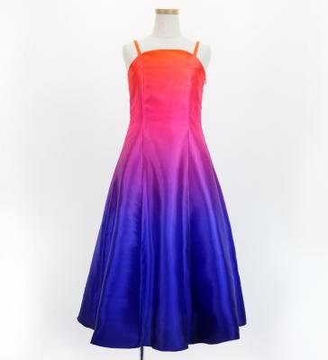 Hula Long Gradation Dress/ Luxury Collection / Orange & Purple / Jp70orpu