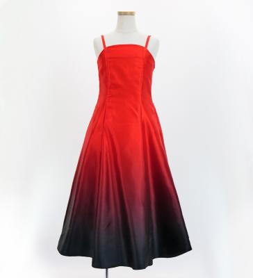 Hula Long Gradation Dress/ Luxury Collection / Red & Black / Jp70rdbk