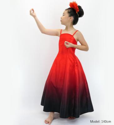 Hula Long Gradation Dress/ Luxury Collection / Red & Black / Jp70rdbk