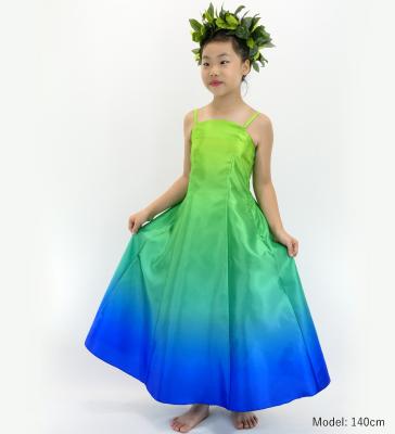 Hula Long Gradation Dress/ Luxury Collection / YEL GRN & BLU / Jp70yegrbl