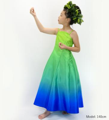 Hula Long Gradation Dress/ Luxury Collection / YEL GRN & BLU / Jp70yegrbl